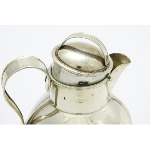 495 - A silver cream jug formed as a Jersey / Channel Island creamer, hallmarked Birmingham 1908, stamped ... 