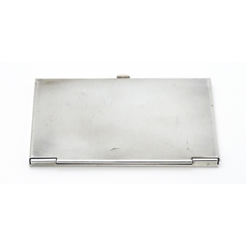 543 - A silver card case hallmarked Birmingham 1992, maker SM. Approx. 3 3/4