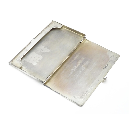 543 - A silver card case hallmarked Birmingham 1992, maker SM. Approx. 3 3/4