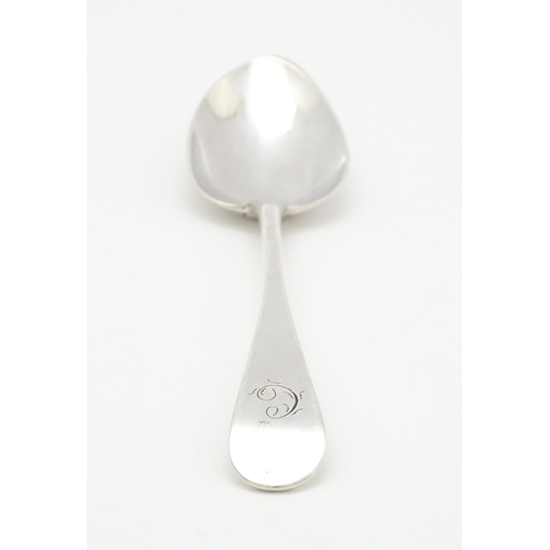 612 - A Geo III silver table spoon, hallmarked London 1798, maker Jonathan Perkins I & Jonathan Perkins II... 