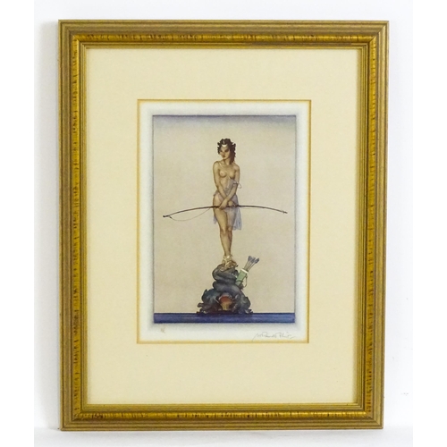 2013 - After Sir William Russell Flint, Signed colour lithograph, The Lisping Goddess / A Figurehead Fantas... 