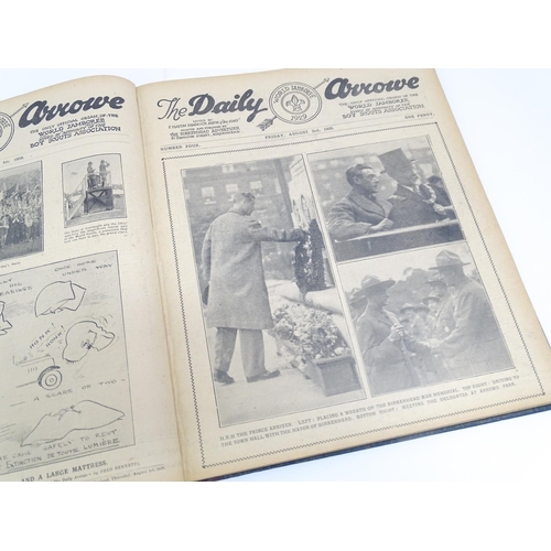 2147 - A bound copy of The Daily Arrowe, The only Official Organ of the World Jamboree 1929, edited by F. H... 