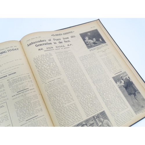 2147 - A bound copy of The Daily Arrowe, The only Official Organ of the World Jamboree 1929, edited by F. H... 