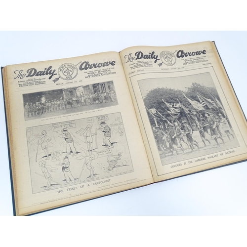 2147 - A bound copy of The Daily Arrowe, The only Official Organ of the World Jamboree 1929, edited by F. H... 