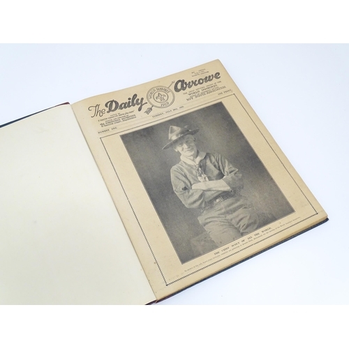 2147 - A bound copy of The Daily Arrowe, The only Official Organ of the World Jamboree 1929, edited by F. H... 