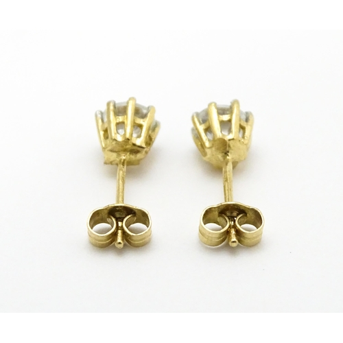 849 - Six pairs of assorted drop and stud earrings