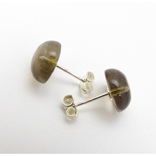 852 - Twelve assorted pairs of stud earrings set with cabochon detail