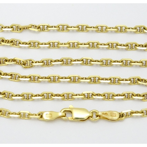 859 - An 18ct gold chain necklace. Approx. 20