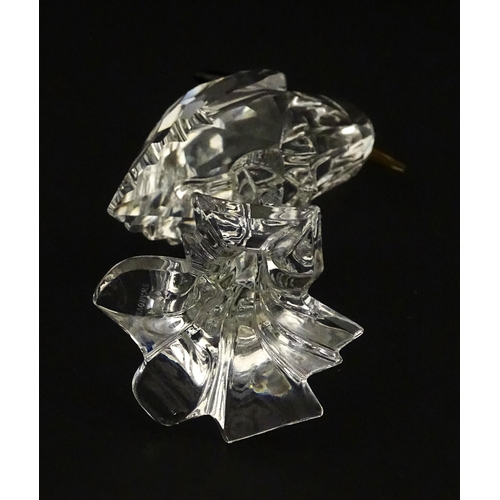 228 - A Swarovski crystal model of a heron.  Approx. 5 3/4