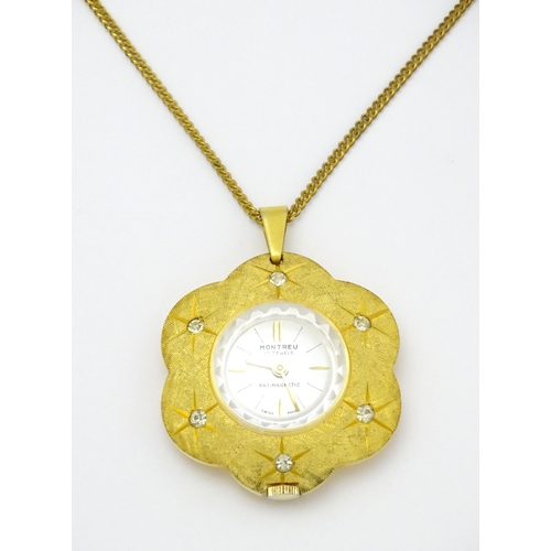 929 - An open faced calendar pocket watch, the enamel dial having four subsidiary dials for month, day, da... 