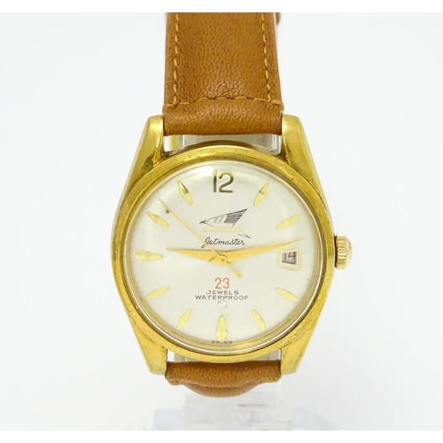 936 - A Garuda Jetmaster gentlemens automatic wristwatch, the dial with date aperture and gilt batons and ... 