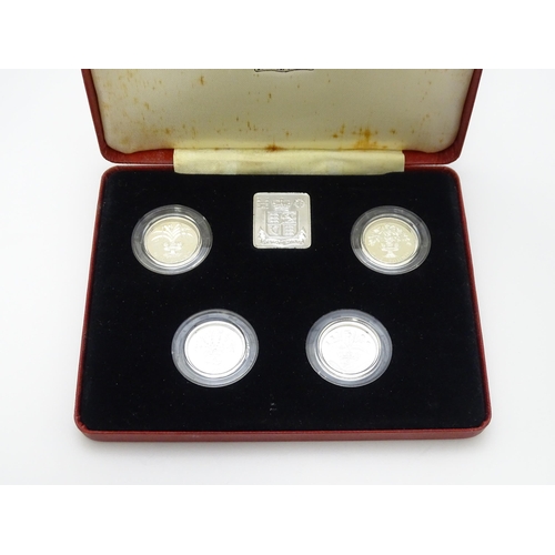 958 - Coins: A Royal Mint 1984-1987 United Kingdom £1 silver proof collection