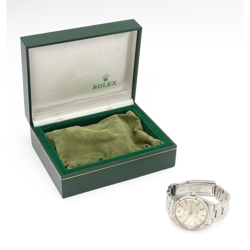 944 - A Rolex Oyster Perpetual Superlative Chronometer stainless steel gentleman's wristwatch, the dial wi... 