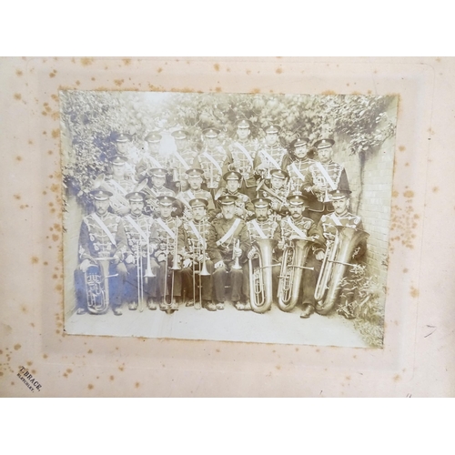 2151 - Buckinghamshire local interest : a quantity of Victorian and later mounted monochrome photographs in... 