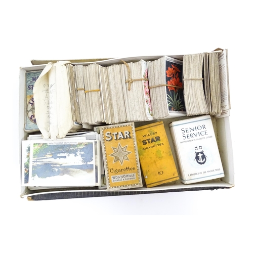 2155 - A large quantity of assorted 20thC cigarette and tea cards to include examples from Will's Cigarette... 