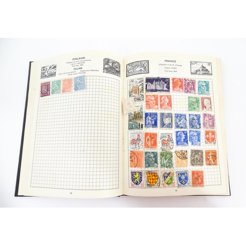 2156 - Stamps: Three albums containing Great British, Commonwealth and Worldwide stamps, mostly 20thC. Toge... 