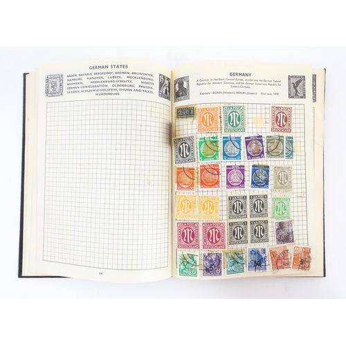 2156 - Stamps: Three albums containing Great British, Commonwealth and Worldwide stamps, mostly 20thC. Toge... 