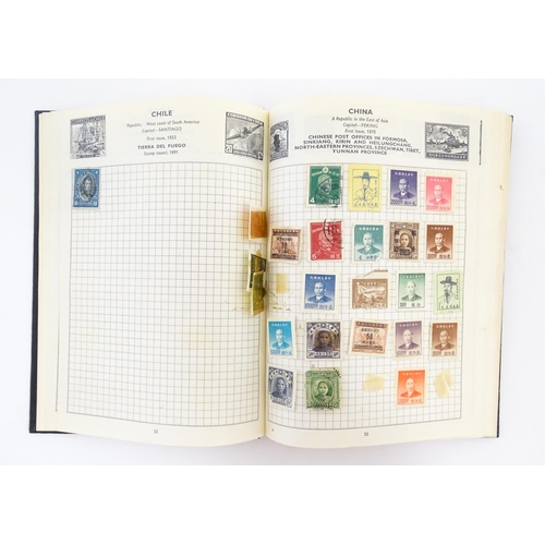 2156 - Stamps: Three albums containing Great British, Commonwealth and Worldwide stamps, mostly 20thC. Toge... 