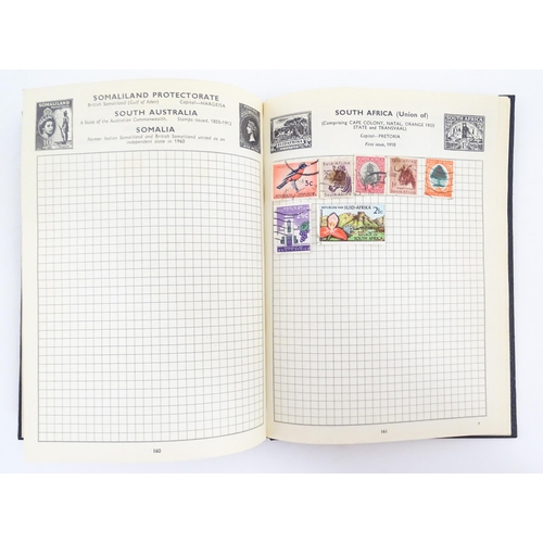 2156 - Stamps: Three albums containing Great British, Commonwealth and Worldwide stamps, mostly 20thC. Toge... 