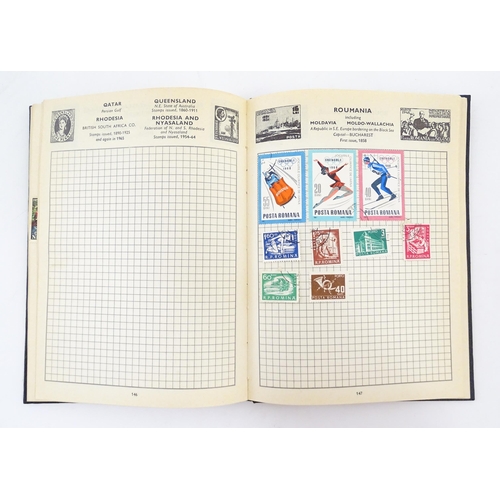 2156 - Stamps: Three albums containing Great British, Commonwealth and Worldwide stamps, mostly 20thC. Toge... 