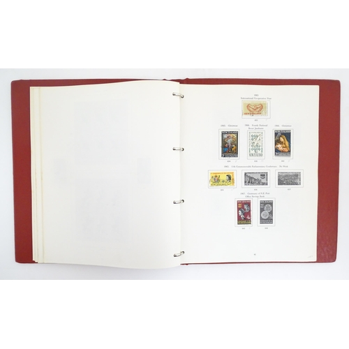 2157 - Stamps: A quantity of 20thC albums containing Great British, Commonwealth and Worldwide stamps