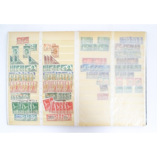 2158 - Stamps: Eight albums containing assorted 19th & 20thC Great British, Commonwealth and Worldwide stam... 