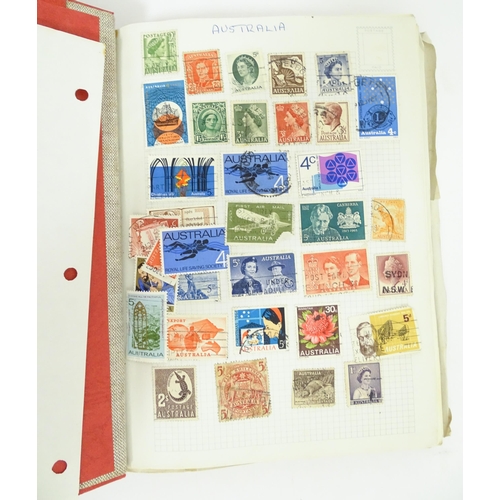 2158 - Stamps: Eight albums containing assorted 19th & 20thC Great British, Commonwealth and Worldwide stam... 