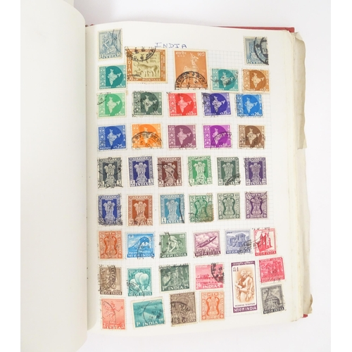 2158 - Stamps: Eight albums containing assorted 19th & 20thC Great British, Commonwealth and Worldwide stam... 