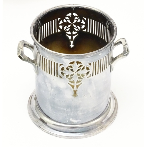 682 - A quantity of assorted silver plated wares to include sauce boats, serving dishes, cruets, teapot, s... 