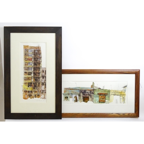 2026 - Mat Barber Kennedy, 20th century, Signed prints, Architectural compositions, one titled Cosinas y Eq... 