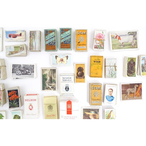 2155 - A large quantity of assorted 20thC cigarette and tea cards to include examples from Will's Cigarette... 