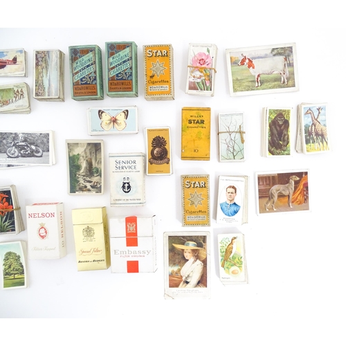 2155 - A large quantity of assorted 20thC cigarette and tea cards to include examples from Will's Cigarette... 