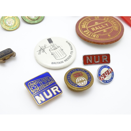 977 - Trade Union Interest: a quantity of assorted badges, pins, etc. to include National Union of Lock & ... 