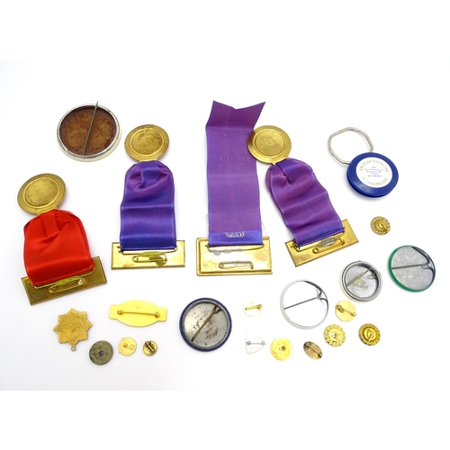 978 - Trade Union Interest: a quantity of assorted badges, pins, etc. to include conference medals for IEU... 