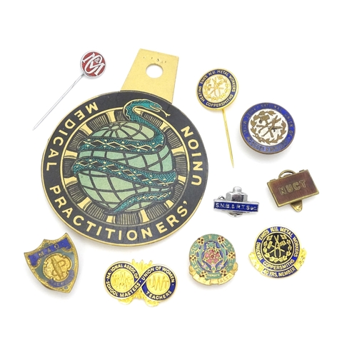 980 - Trade Union Interest: a quantity of assorted badges, pins, etc. to include The National Association ... 