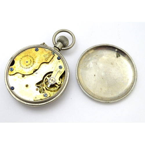 933 - Three assorted pocket watches  to include one by Ingersoll, one with enamel dial signed ' Acme Junio... 