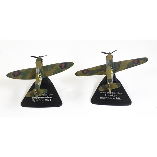 53 - Toys: A quantity of die cast scale model planes comprising three Corgi Toys examples from the Aviati... 