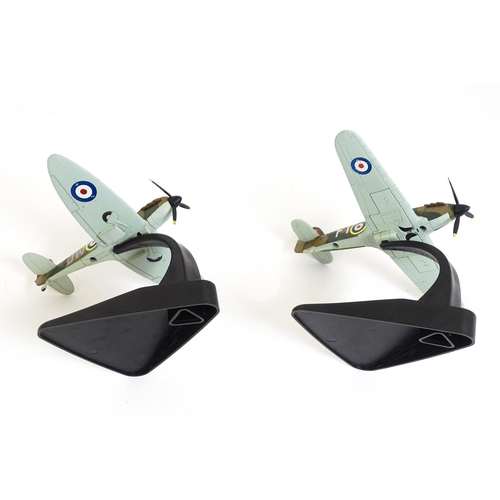 53 - Toys: A quantity of die cast scale model planes comprising three Corgi Toys examples from the Aviati... 