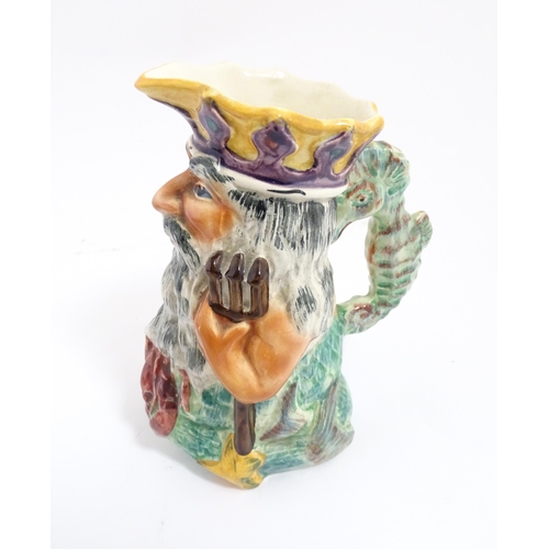 61 - A Staffordshire Shorter & Son character jug modelled as Father Neptune. Marked under. Approx. 6 1/2