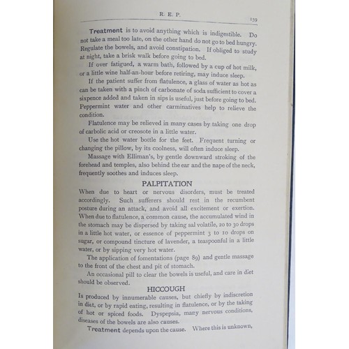 84 - Book: The REP (Rubbing Eases Pain) Book, First Aid in Accidents and Ailments pub. Elliman , Sons & C... 