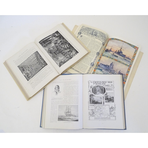 128 - Books: The Illustrated London News, silver jubilee record number 1910-1935, together with two copies... 