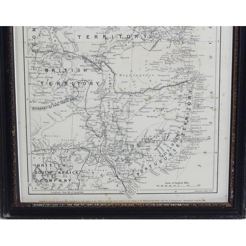199 - Map: A 20thC map territorial divisions of South Africa before the Boer War, produced as a Supplement... 