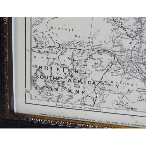 199 - Map: A 20thC map territorial divisions of South Africa before the Boer War, produced as a Supplement... 