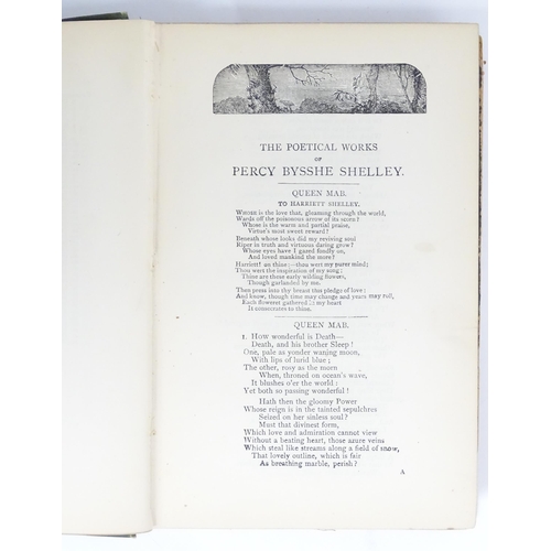 325 - Books: The Poetical Works of Sir Walter Scott and The Poetical Works of Percy Bysshe Shelley, both e... 