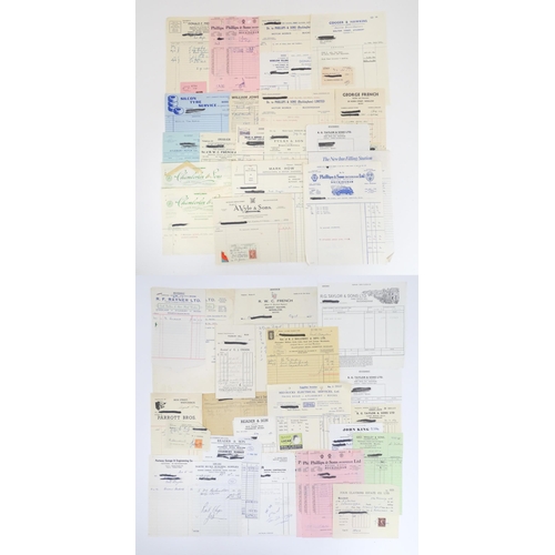 488 - Buckinghamshire local interest: A quantity of 20thC bill heads / bills of sale, including R. J. Doll... 