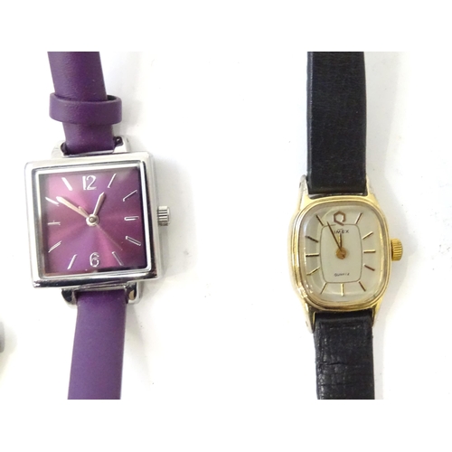 550 - 5 assorted ladies wristwatches to include examples by Ingersol, Accurist, Rotary. Timex etc (5)