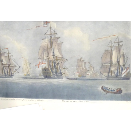 620 - A quantity of Marine School engravings titles to include Fresh Breeze Corvettes with a Marine overbo... 