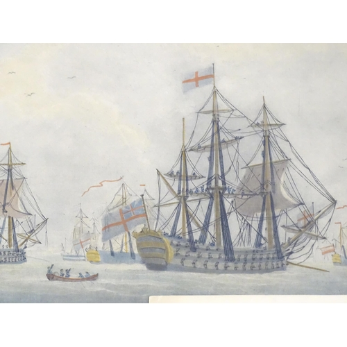 620 - A quantity of Marine School engravings titles to include Fresh Breeze Corvettes with a Marine overbo... 