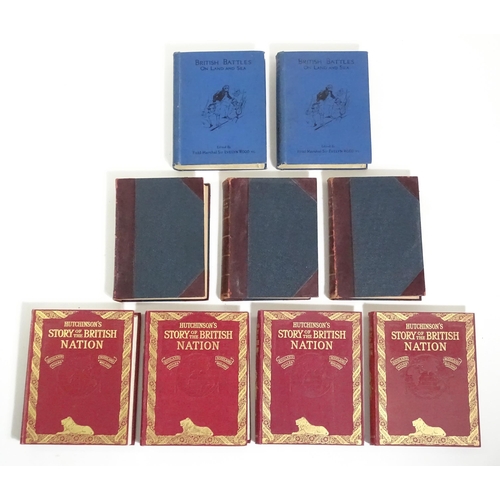 643 - Books: Hutchinson's Story of the British Nation, volumes 1-4, edited by Walter Hutchinson. Together ... 