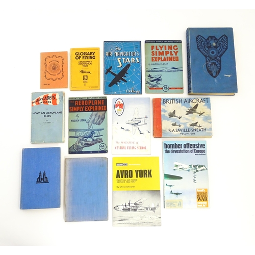 705 - Books: A quantity of assorted book on the subject of aviation to include The Air Navigator's Stars b... 